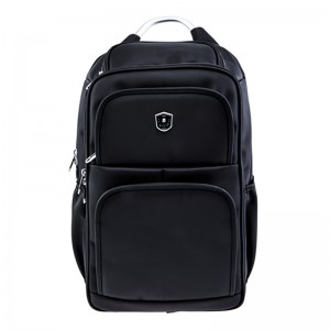 17SA-6601F Large mulitiple pockets Metal handle top quality oxford nylon 17 inch laptop backpack bag