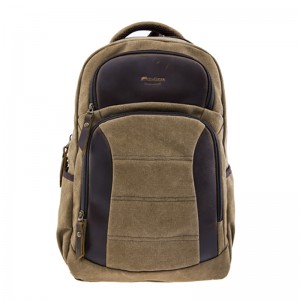 17SC-6458D Welcome OEM eco-friendly durable Large Capacity men custom washed canvas bag canvas and leather backpack