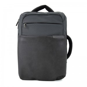 19SA-7936D hot sale large capacity 1680D polyester with PU trim fashion men laptop backpack 15.6