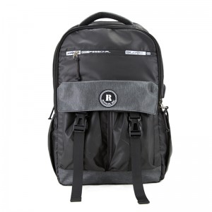 19SA-7846M black lightweight OEM/ODM waterproof multi-size laptop school backpack bag