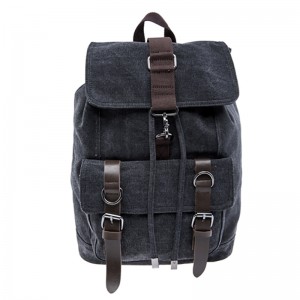 17SC-5848M Wholesale Durable Travel Canvas Backpack Man Custom 15
