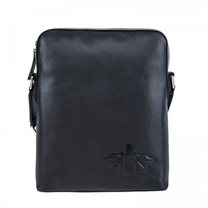 18SG-6824F mens leather handmade crossover shoulder messenger bag suitable for ipad size