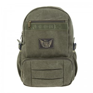 18SC-6805D New Design Army Green Preppy Style Travel Backpack Multifunctional Student Canvas Bag Backpack